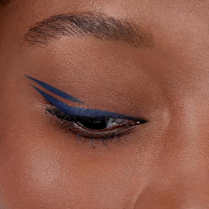 3INA The Color Pen Eyeliner 830 - Ultra Fine Tip 14H Dark Blue Longwear Liquid Liner - Vibrant Color, Matte, Smudgeproof, Flake Proof Eye Makeup - Cruelty Free, Paraben Free, Vegan Cosmetics - Navy
