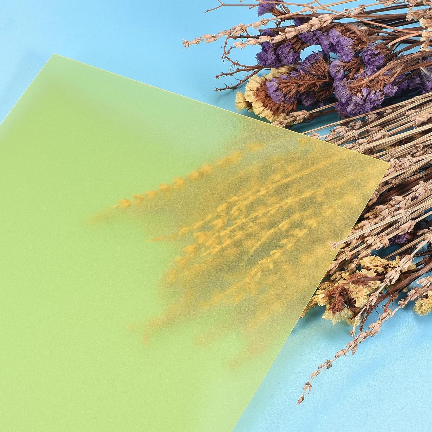 uxcell 4Pcs A4 Gel Light Lighting Filter Overlay Transparent Color Correction Plastic Vinyl PVC Sheets Photography Television Matte Yellow,0.5mm